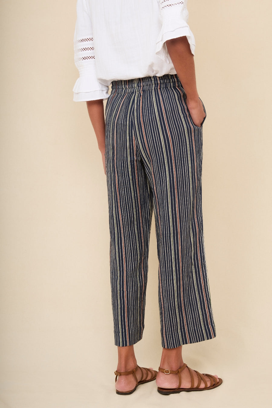 Effie Trouser - Multi Stripe