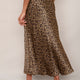 Ella Silk Skirt - Leopard