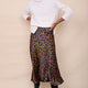 Ella Silk Skirt - Pop Leopard