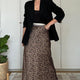 Ella Silk Skirt - Leopard