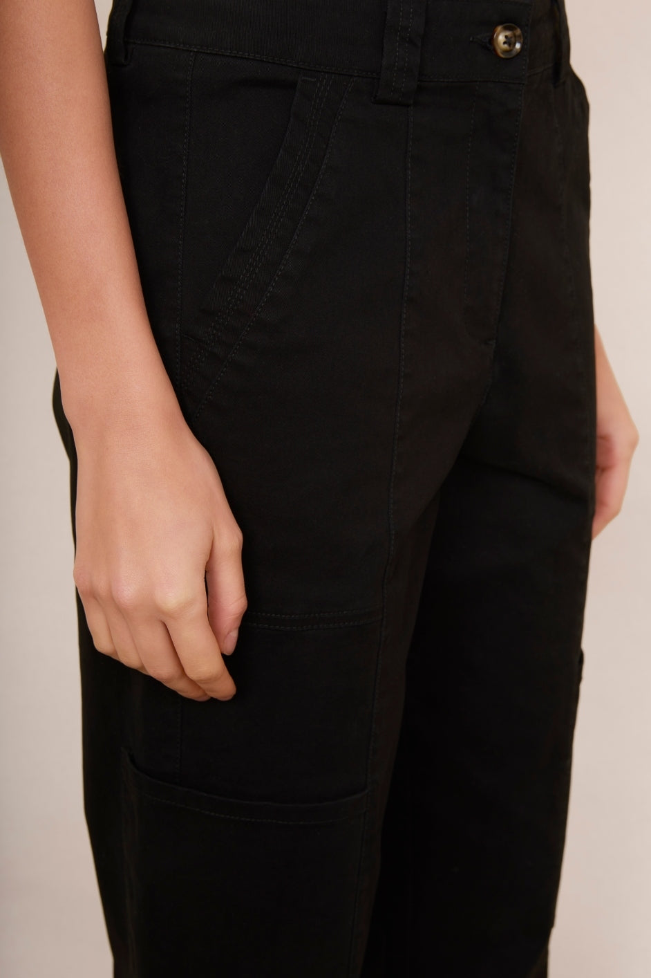 Ellena Cargo Trouser - Black