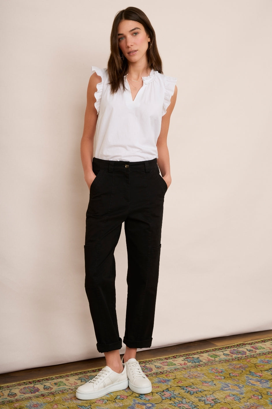 Ellena Cargo Trouser - Black