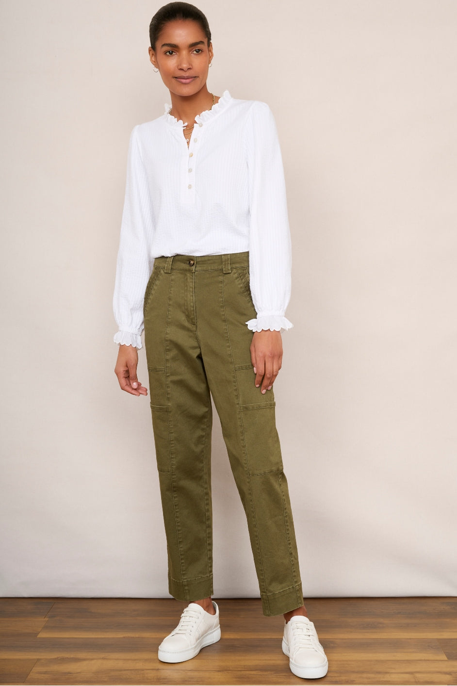 Ellena Cargo Trouser - Khaki