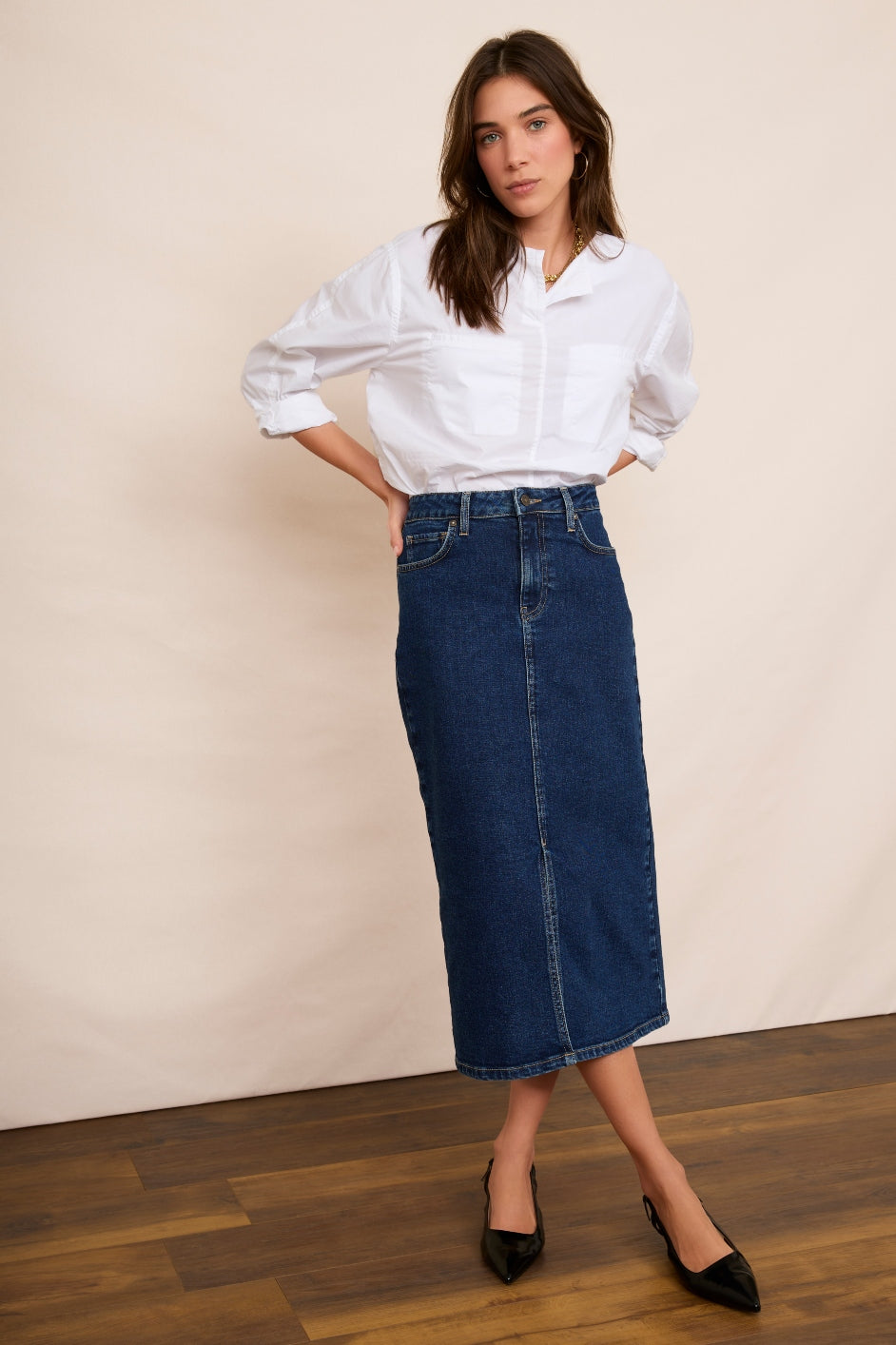 Elodie Skirt - Denim