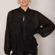 Estelle Blouse - Black Polka Dot