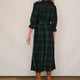 Ettie Dress - Midnight/Forest Check