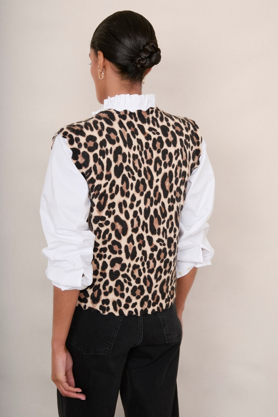 Fleurine Scallop Tank - Leopard