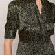 Fabienne Silk Dress - Khaki Leopard