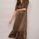 Fabienne Silk Dress - Leopard