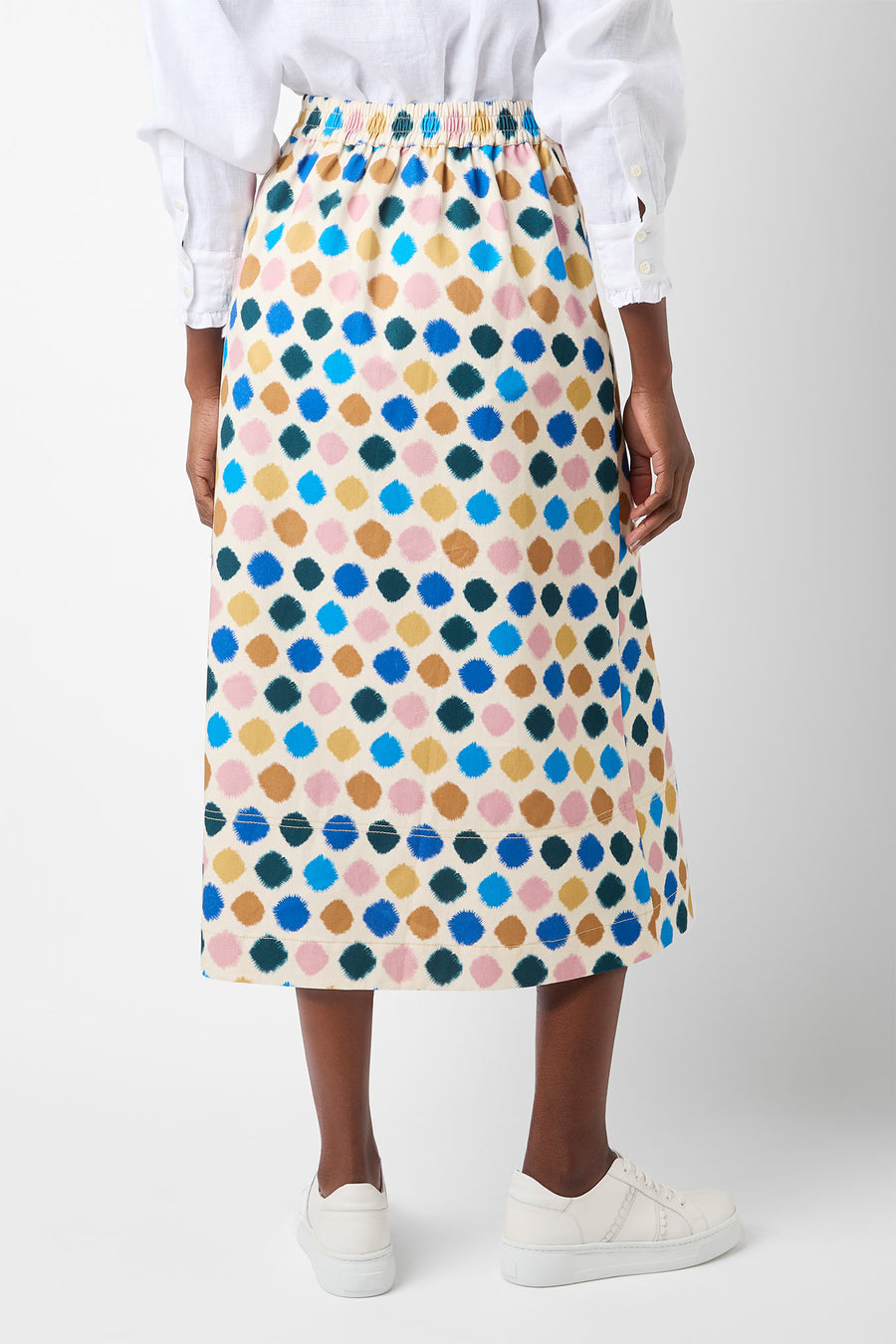 Felice Spot Skirt - Ecru/Multi