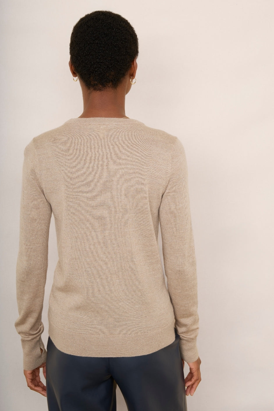 Fleur Merino Jumper - Taupe