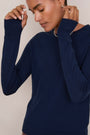 Fleur Merino Jumper - Midnight