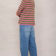 Fleurine Cashmere Jumper - Candy Pink/Peridot Stripe