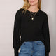 Fleurine Scallop Jumper - Black