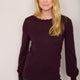 Fleurine Scallop Jumper - Deep Plum