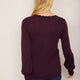 Fleurine Scallop Jumper - Deep Plum