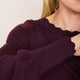 Fleurine Scallop Jumper - Deep Plum