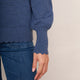 Fleurine Scallop Jumper - Denim Blue