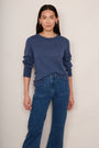 Fleurine Scallop Jumper - Denim Blue