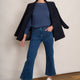 Fleurine Scallop Jumper - Denim Blue