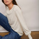 Fleurine Scallop Jumper - Ivory