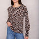 Fleurine Scallop Jumper - Leopard