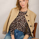 Fleurine Scallop Jumper - Leopard