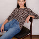 Fleurine Scallop Jumper - Leopard