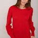 Fleurine Scallop Jumper - Poppy Red