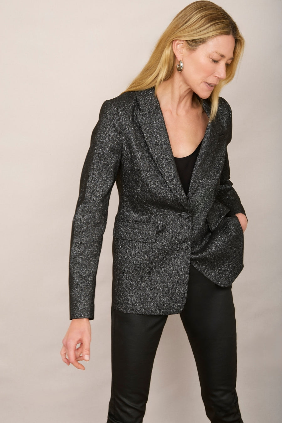 Florence Blazer - Black Sparkle