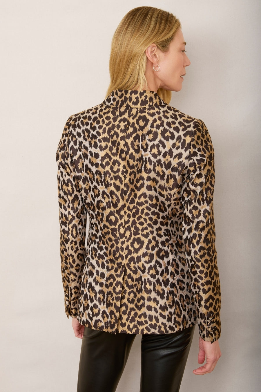 Florence Blazer - Leopard Jacquard