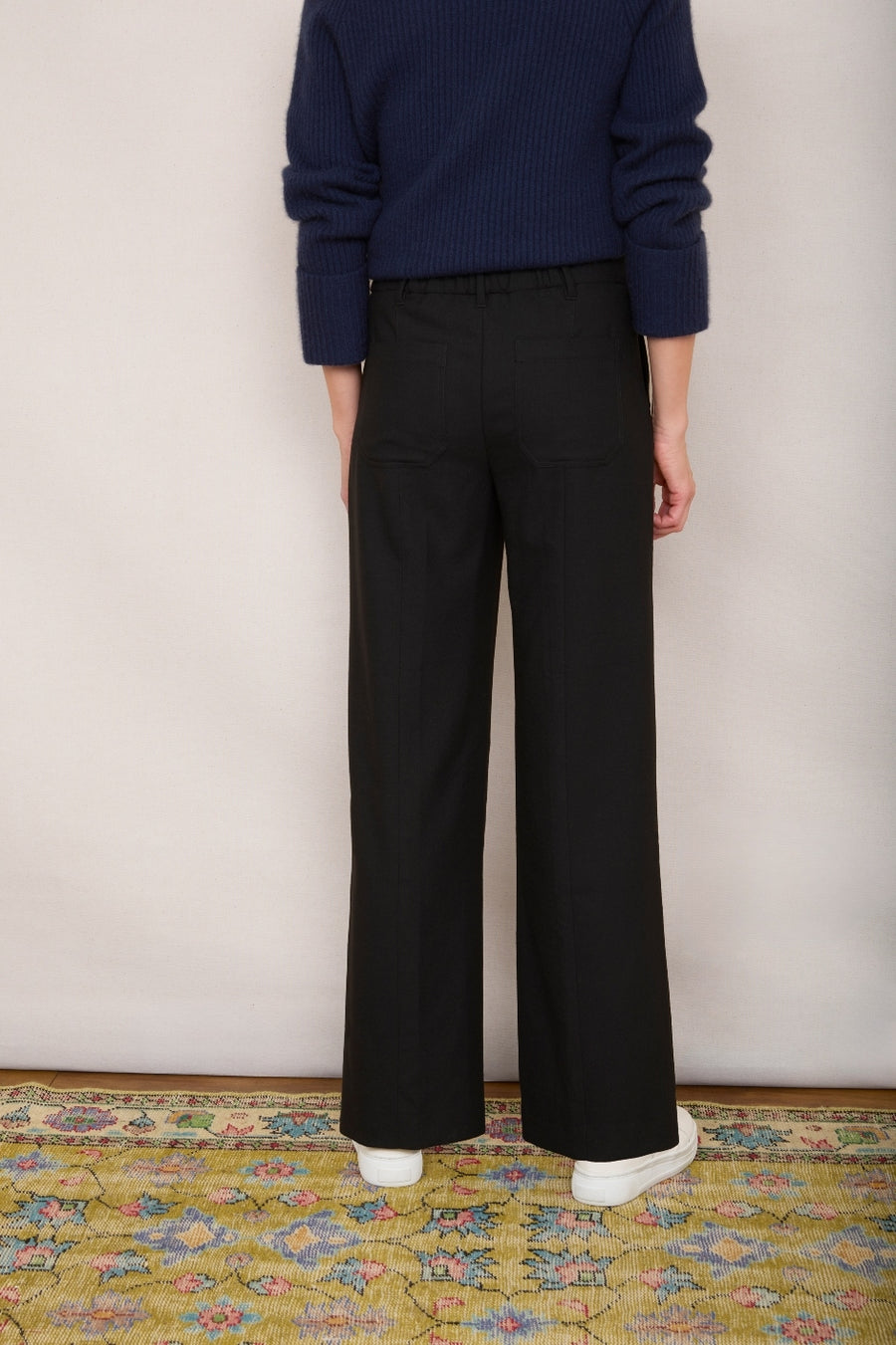 Flori Carpenter Wide Leg Trouser - Black