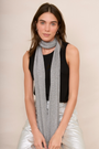 Maddie Metallic Scarf - Silver