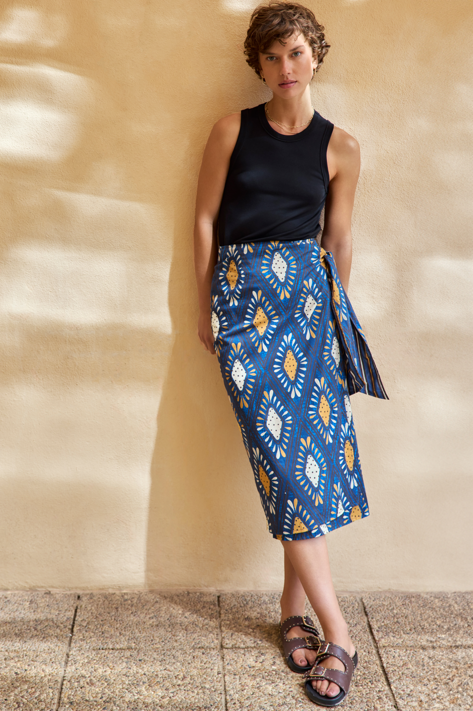 DB X Wyse Serenity Reversible Wrap Skirt - Midnight