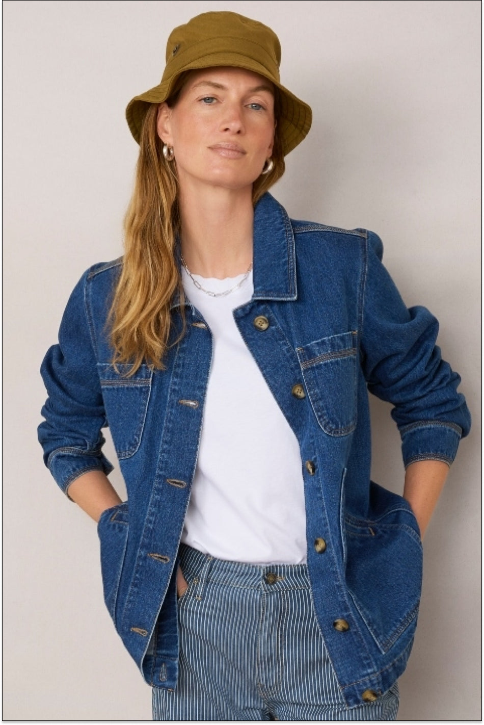 Beau Jacket - Mid Wash Denim