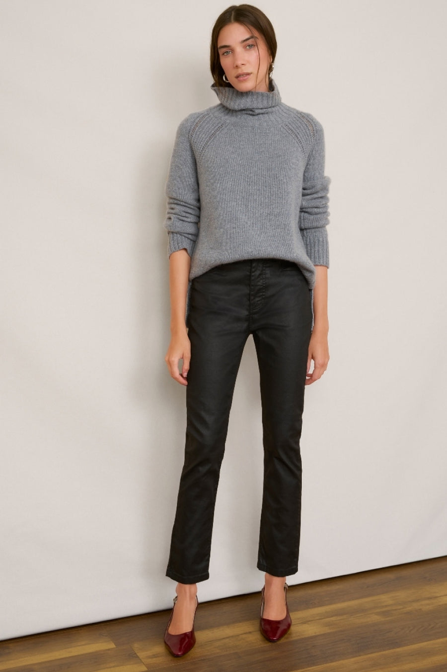 Audrey Coated Jean - Black