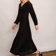 Claudia Devore Dress - Black