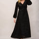 Claudia Devore Dress - Black