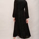 Claudia Devore Dress - Black