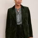 Florence Blazer - Forest Green Velvet