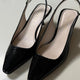 Carly Kitten Heel - Black Patent