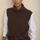 Riley Roll Neck Tank - Cocoa