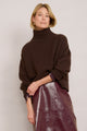 Liana Chunky Funnel Neck Jumper - Cocoa