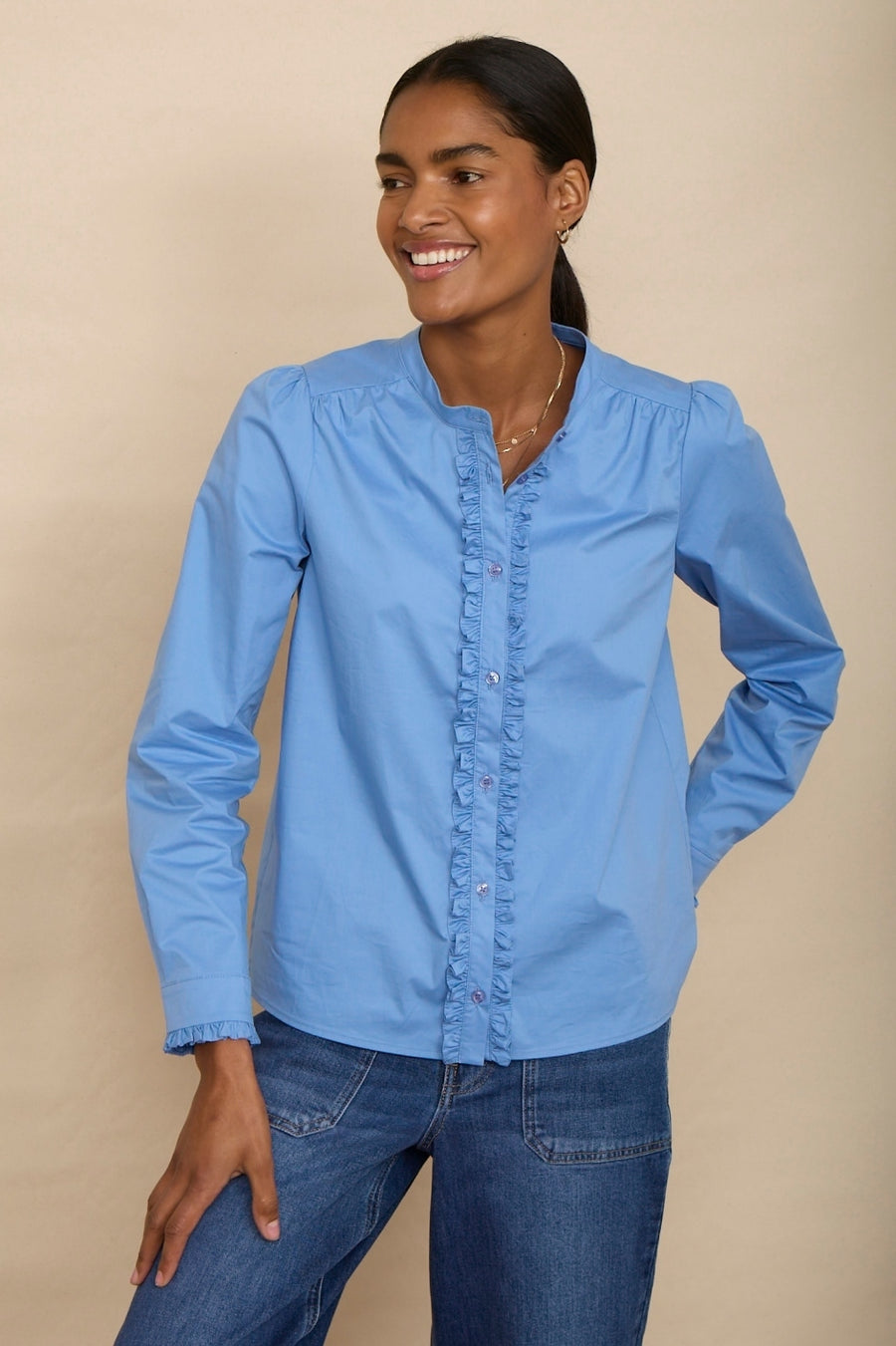 Freida Blouse - Blue