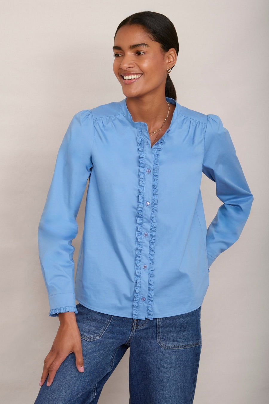 Freida Blouse - Blue