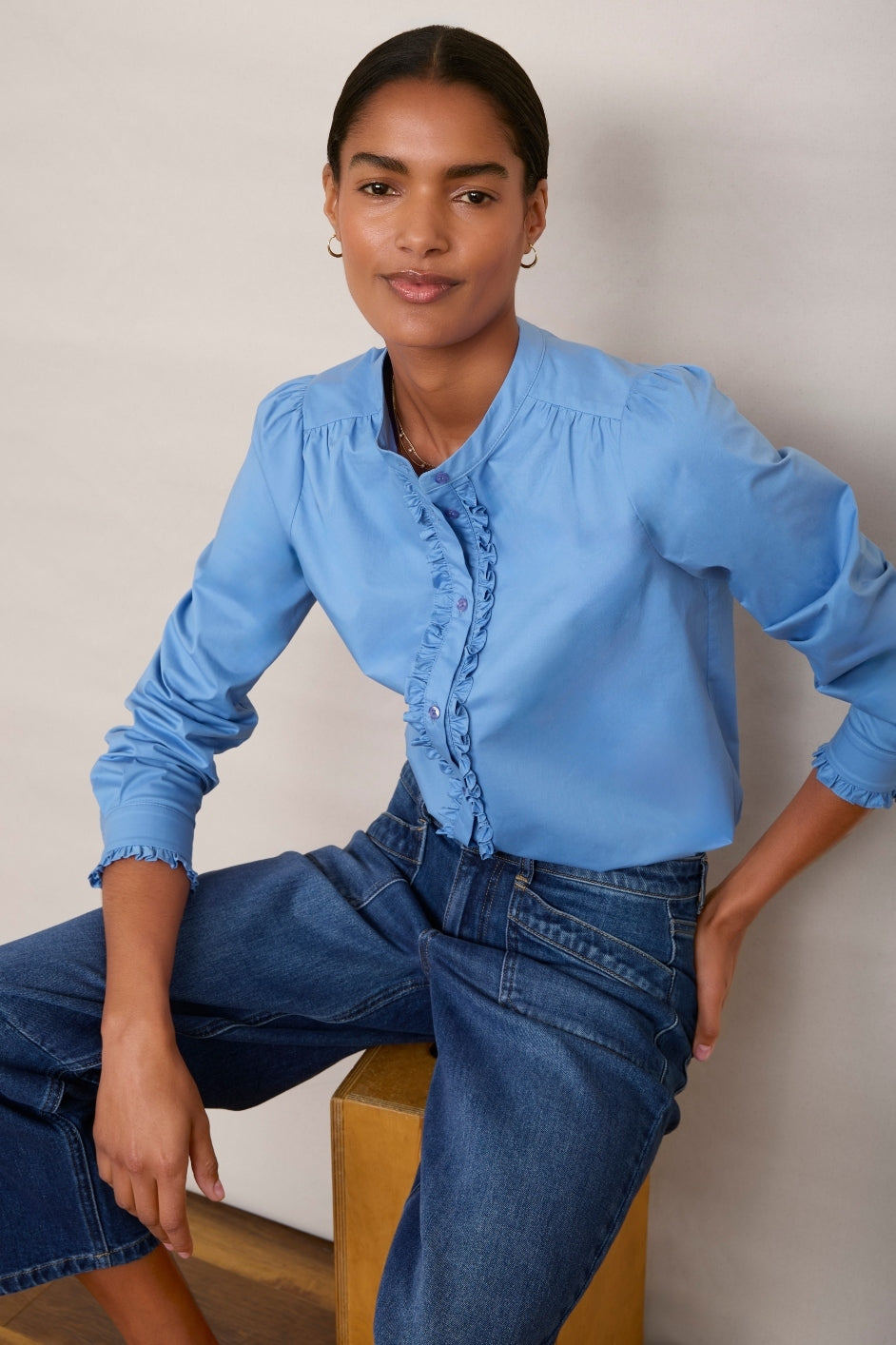 Freida Blouse - Blue