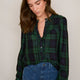 Freida Shirt - Midnight/Forest Check