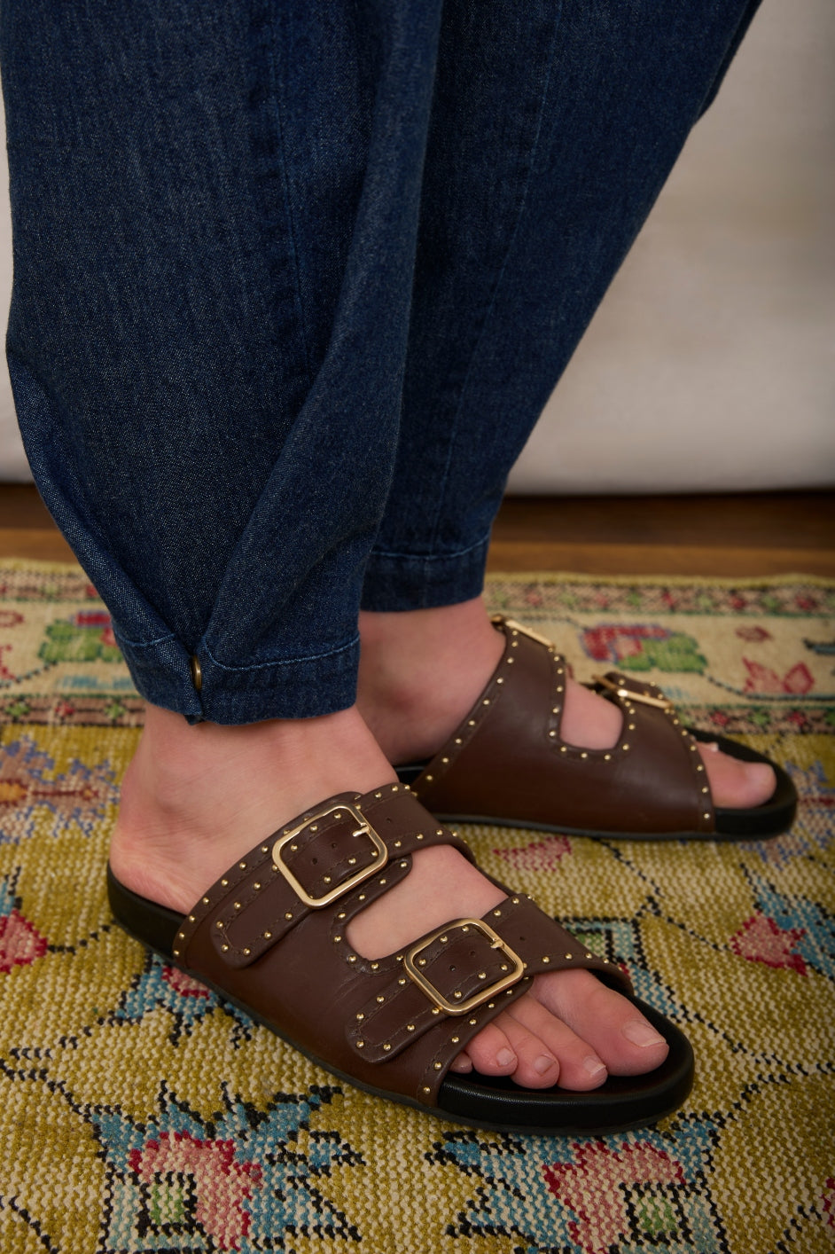 Leila Sandal - Chocolate Brown