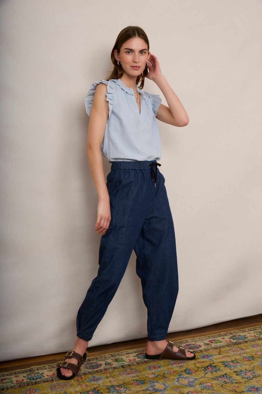 Freya Parachute Jean - Rinse Wash