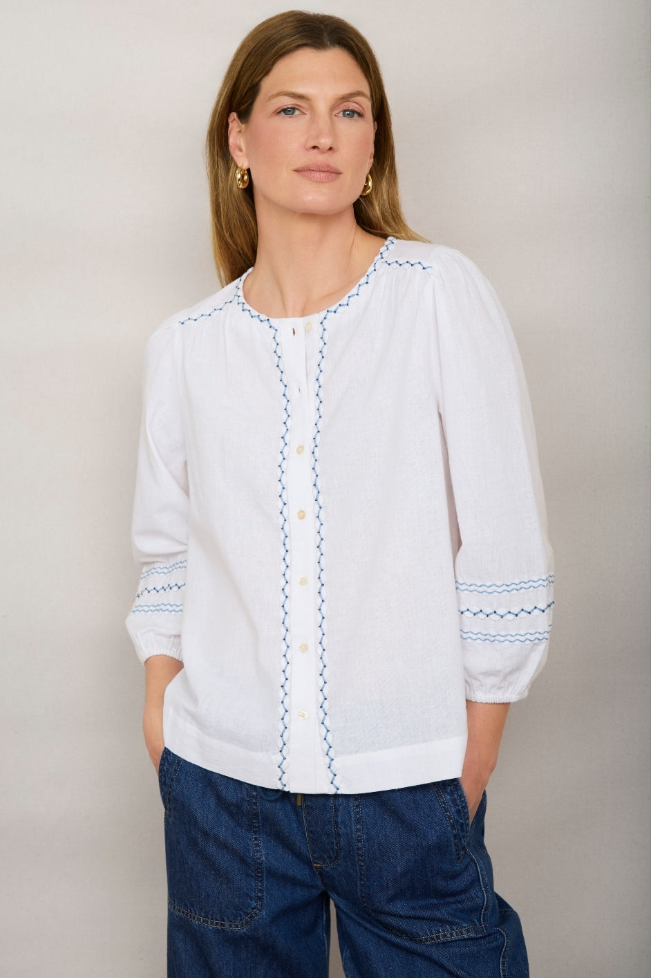 Georgina Blouse - White